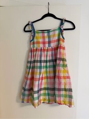 Mini Boden Multicolor Plaid Sundress